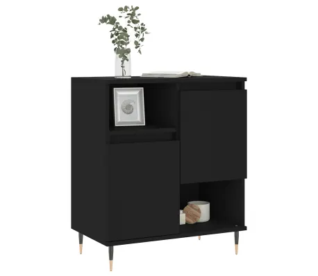 Servantă, negru, 60x35x70 cm, lemn prelucrat