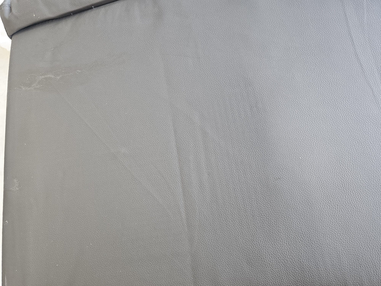 Canapea cu 2 locuri, gri, 140 cm, piele ecologică