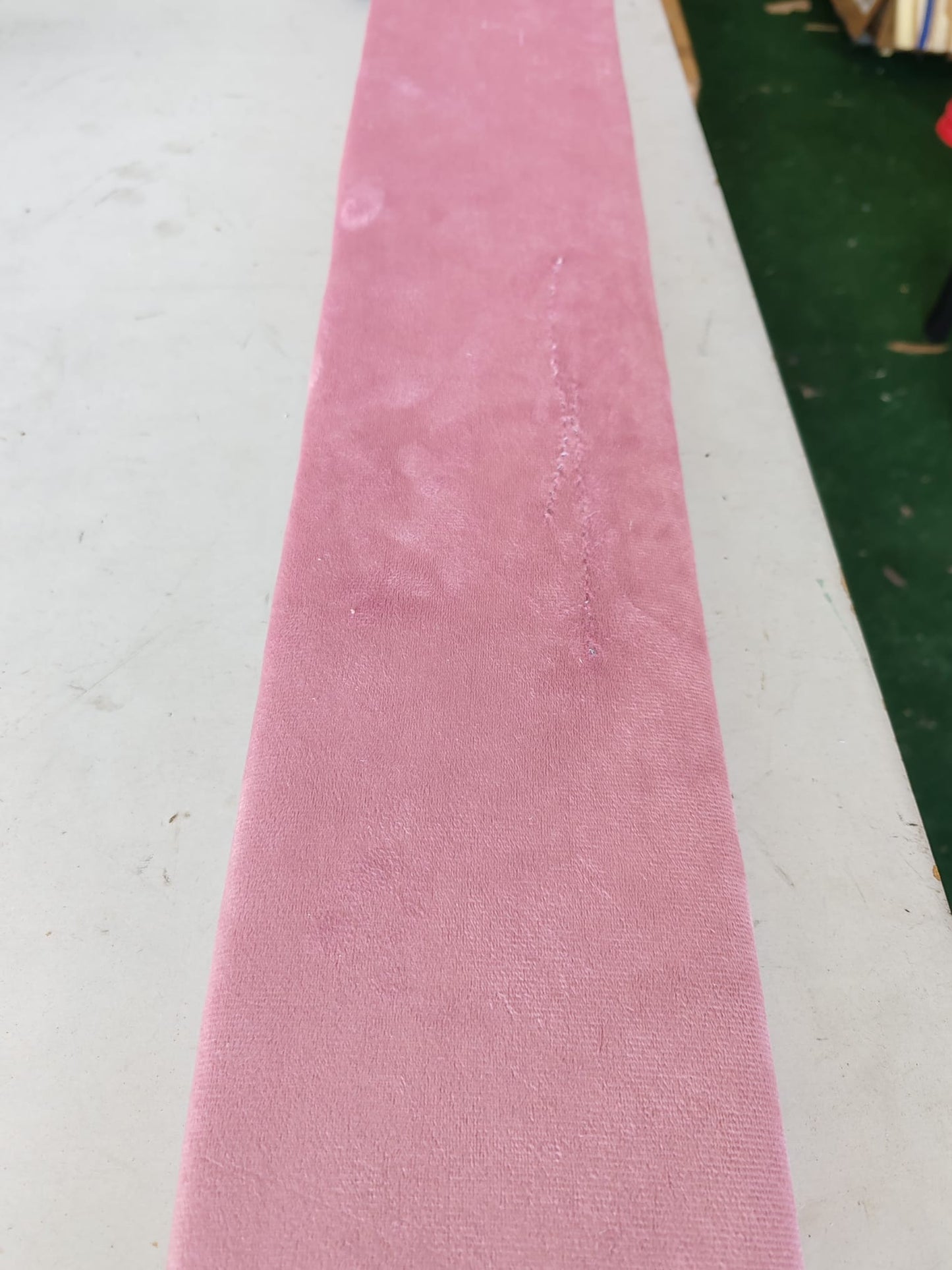 Cadru de pat cu tăblie fără saltea, roz, 200x200 cm, catifea