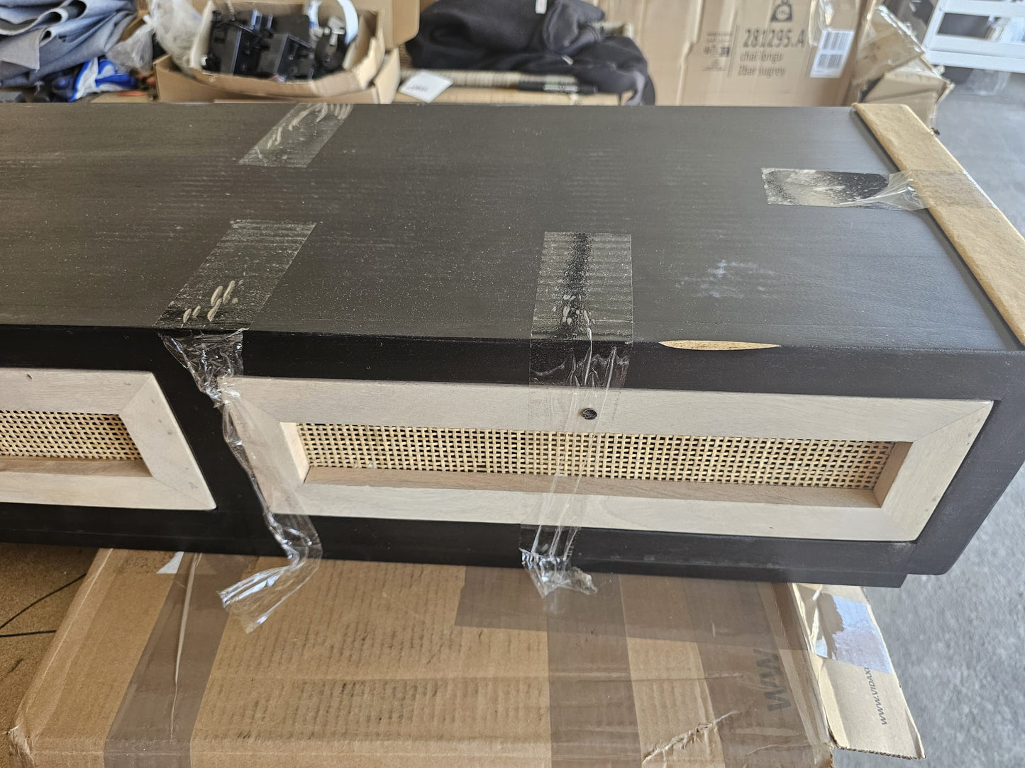 Masă consolă, negru, 90x30x76 cm, lemn masiv de mango și fier