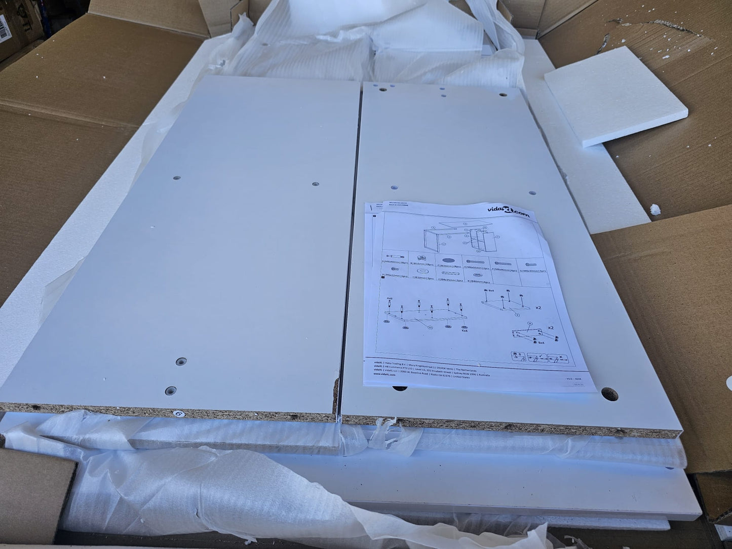 Birou de scris, 120 x 60 x 75 cm, alb