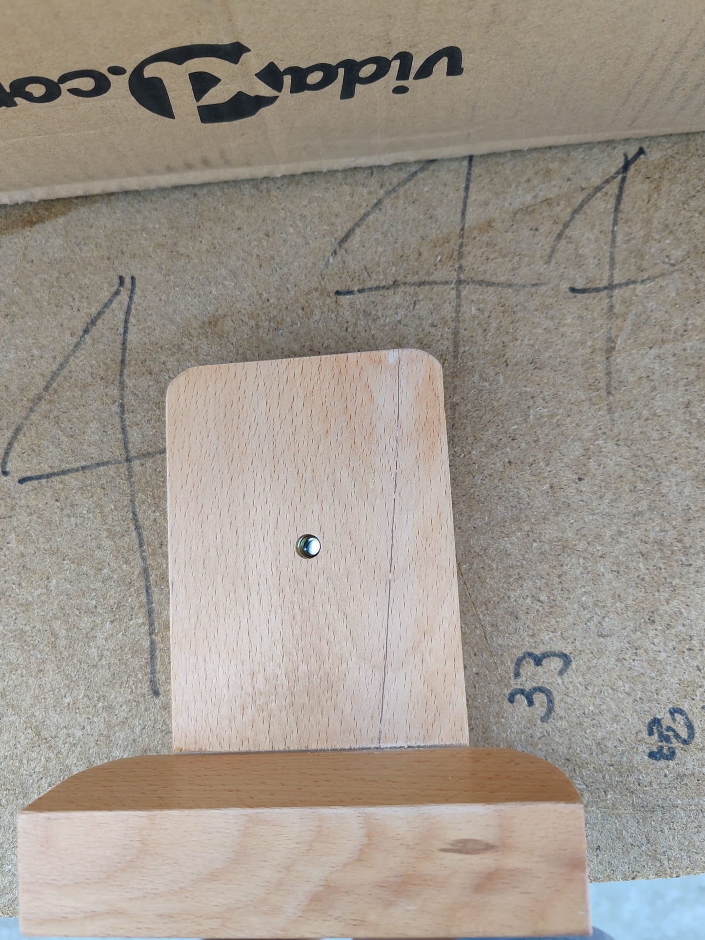 Suport de șevalet, 55x53,5x178 cm, lemn masiv de fag