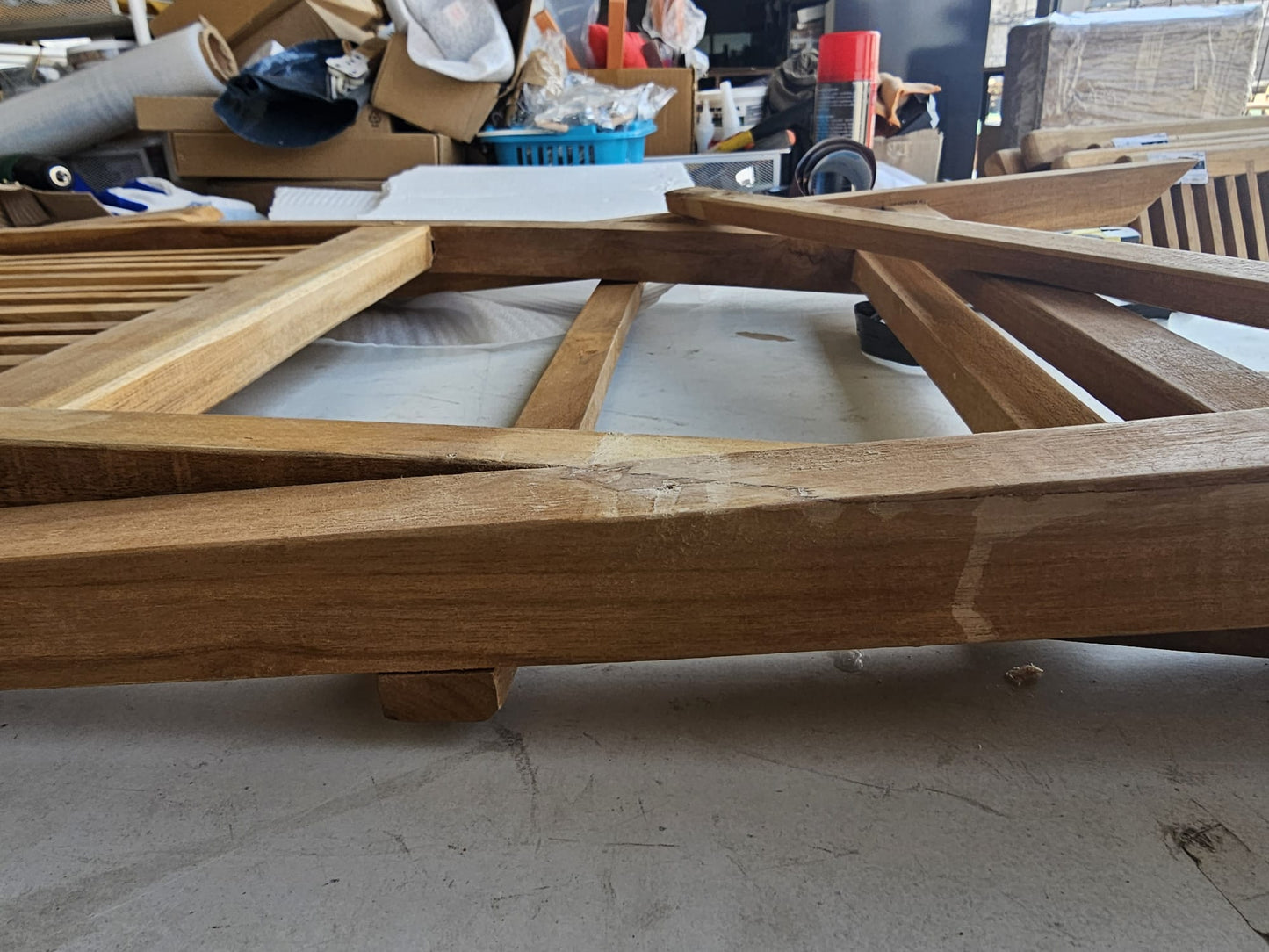 Scaune de grădină pliabile, 3 buc., lemn masiv de tec