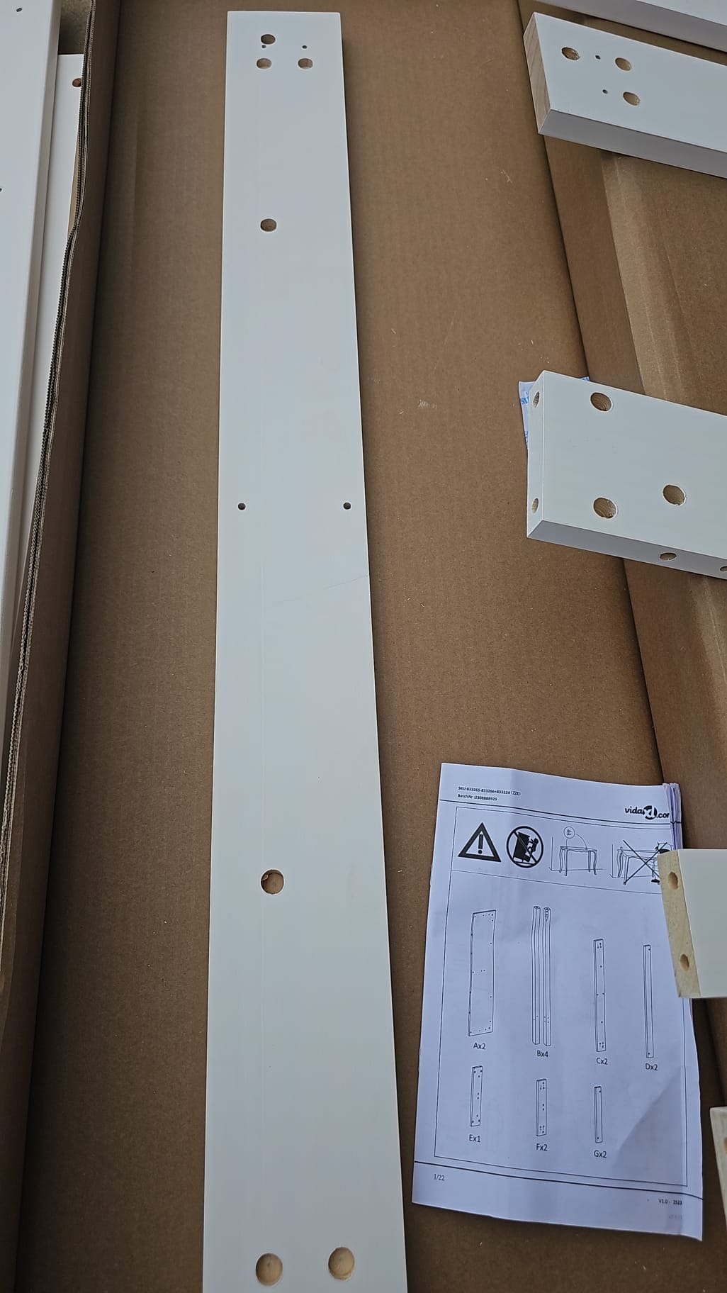 Masă de bar, alb, 100x50x110 cm, lemn masiv de pin