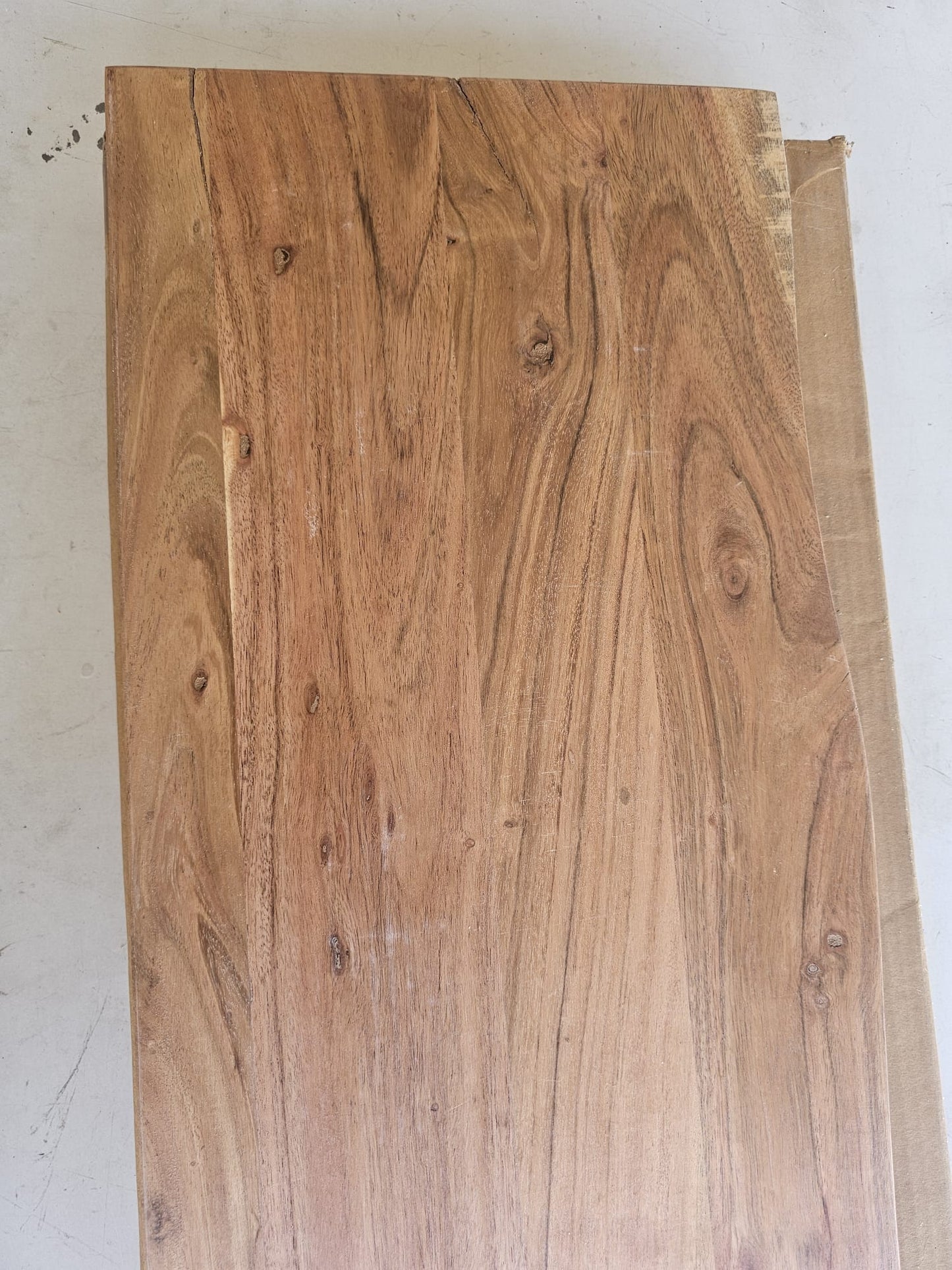 Raft perete 100x30x2,5cm dreptunghiular lemn acacia margine vie