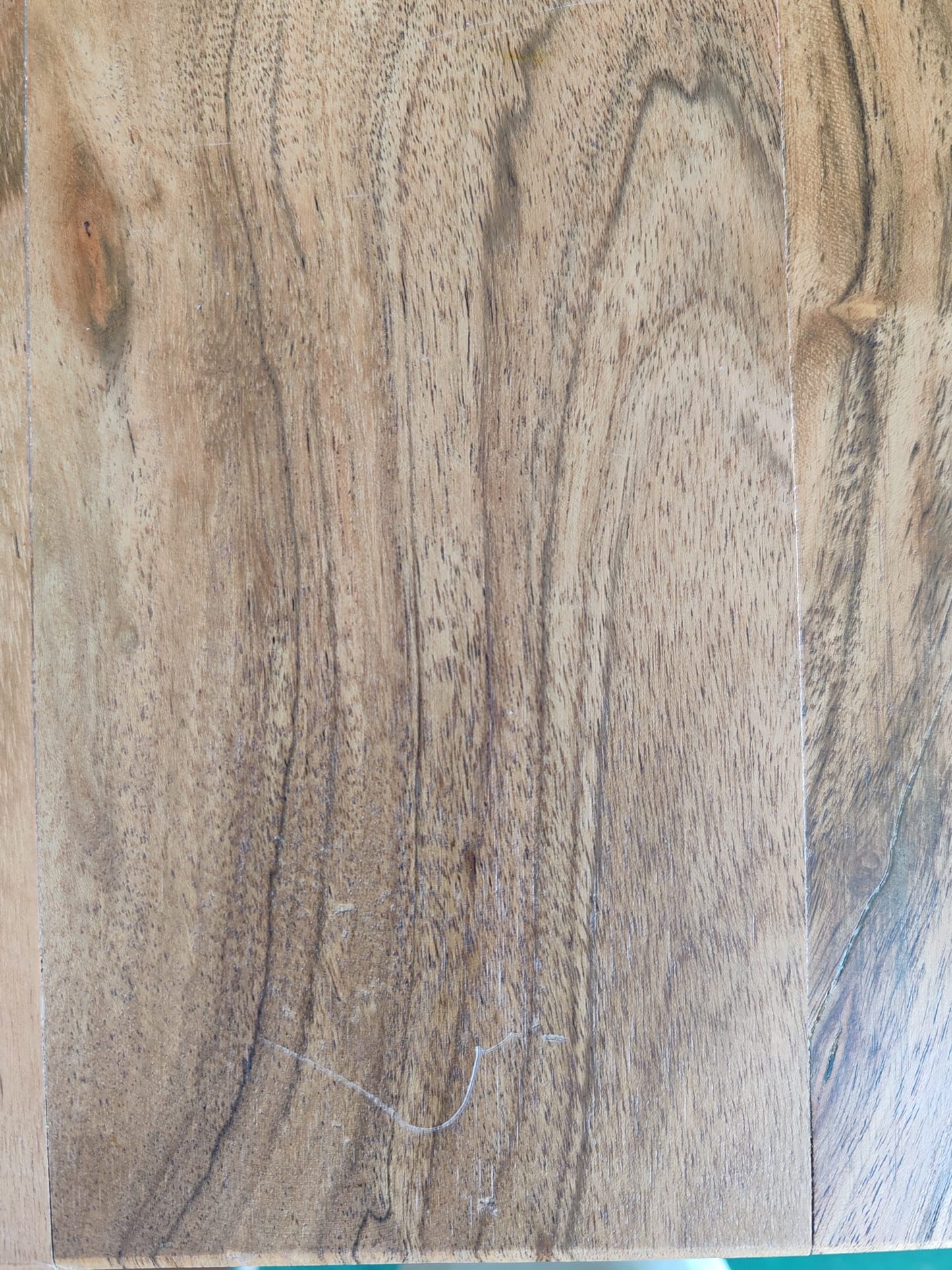 Blat masă 110x40x3,8 cm dreptunghiular lemn acacia margine vie