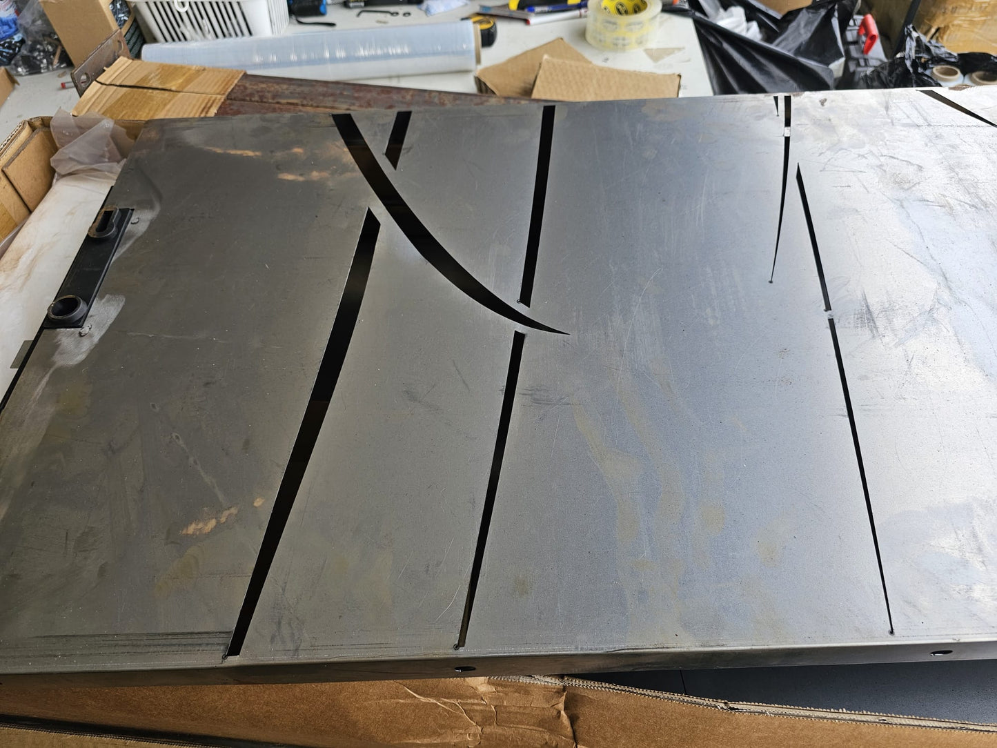Poartă pentru grădină, 105x205 cm, oțel corten, model iarbă