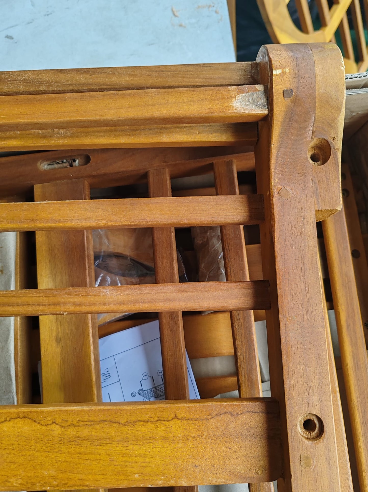 Banca de gradina, 125 cm, lemn masiv de acacia