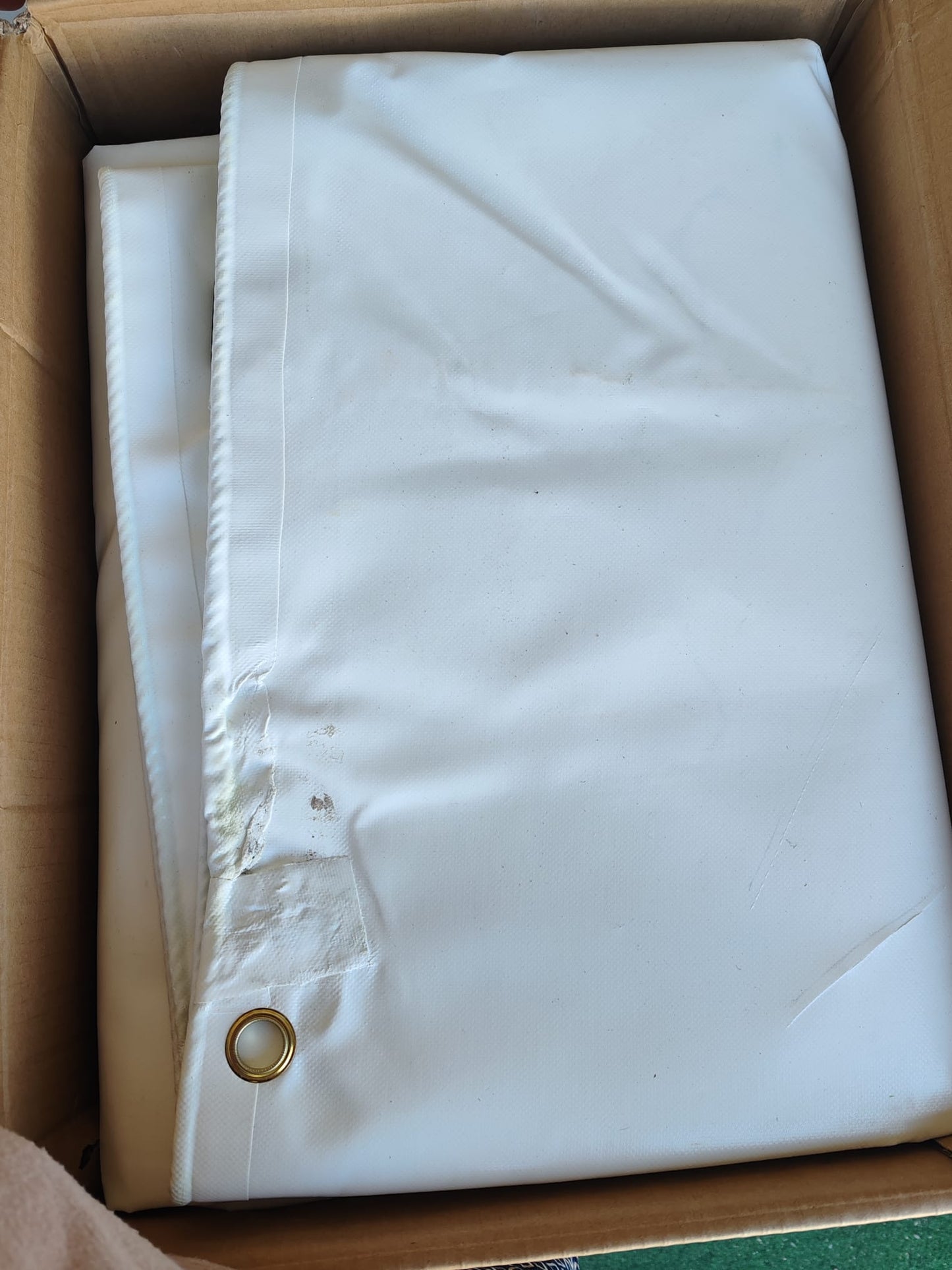 Prelată 650 g/m² 4 x 4 m Alb