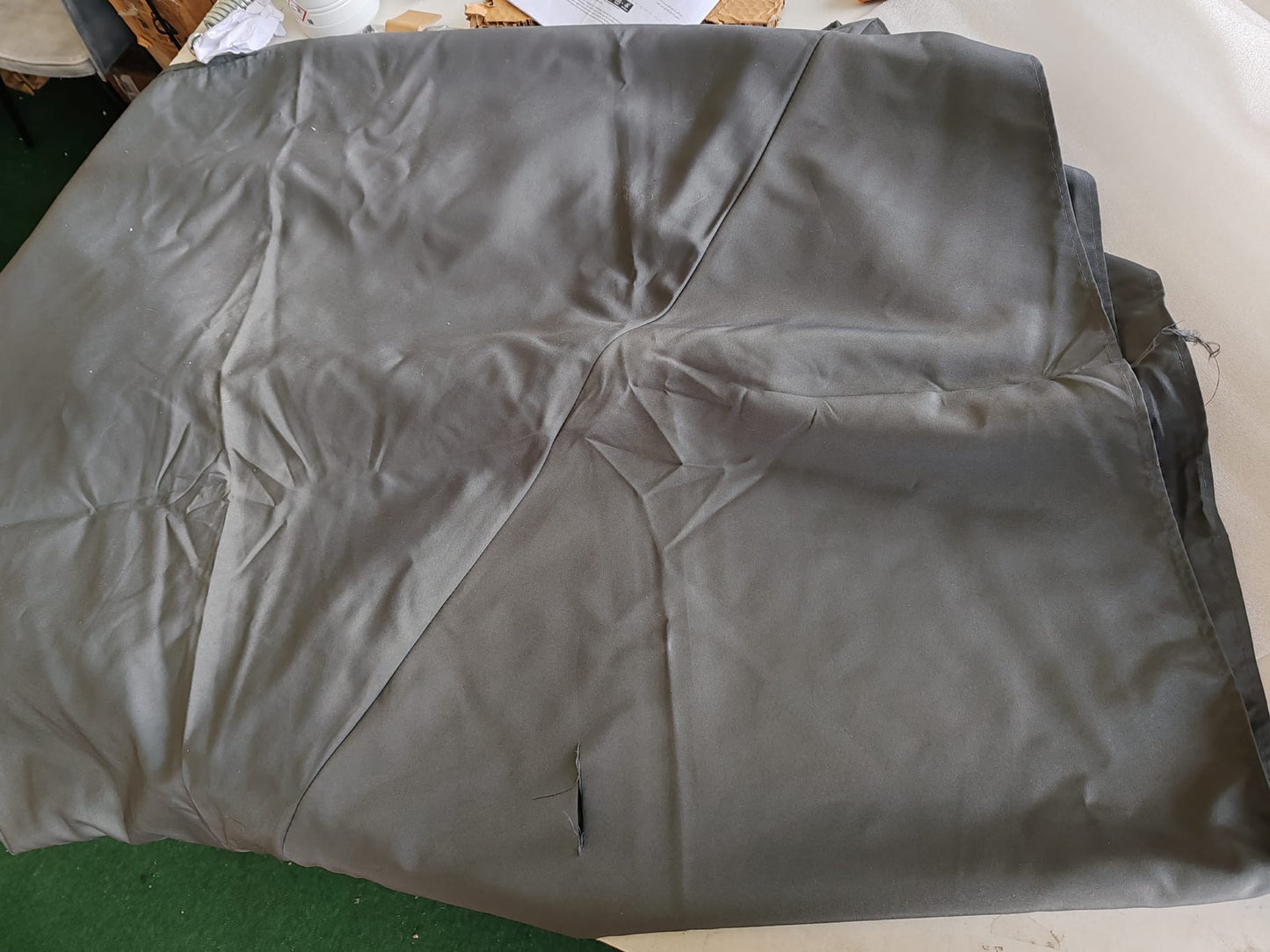 Umbrelă în consolă cu înveliș dublu, antracit, 400x300 cm