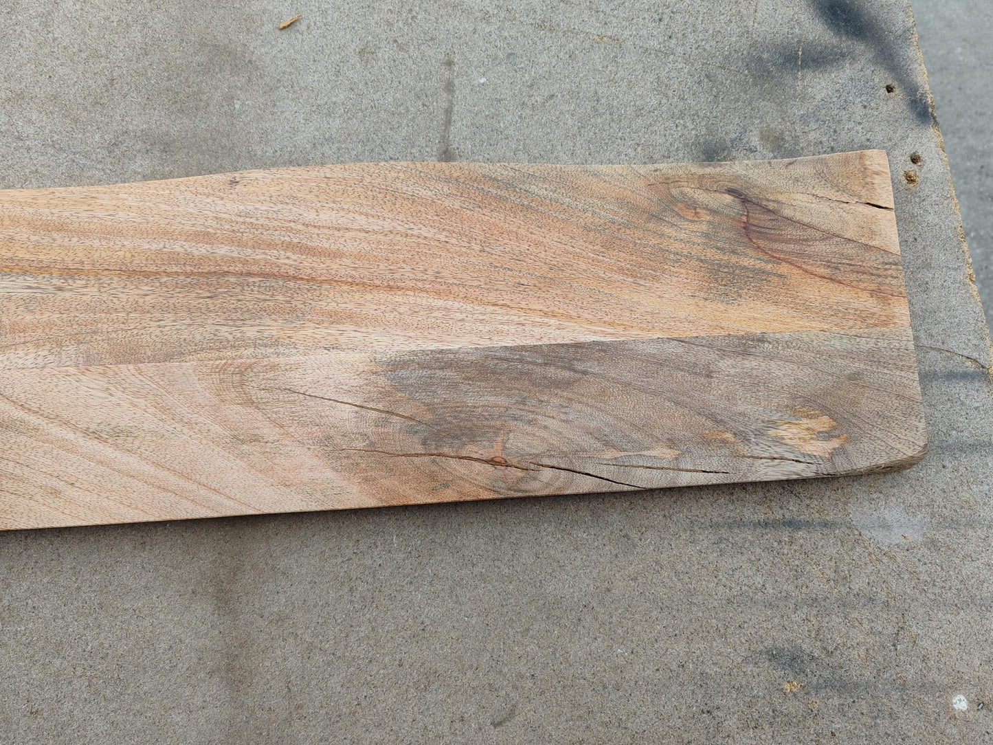 Blat de masă contur organic 110x20x2,5 cm lemn masiv de mango