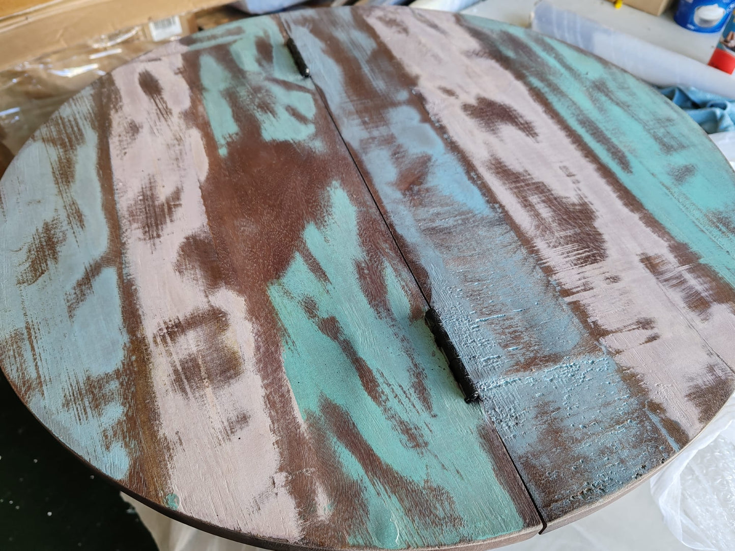 Set măsuțe cafea, 2 piese, negru, lemn masiv reciclat formă bol