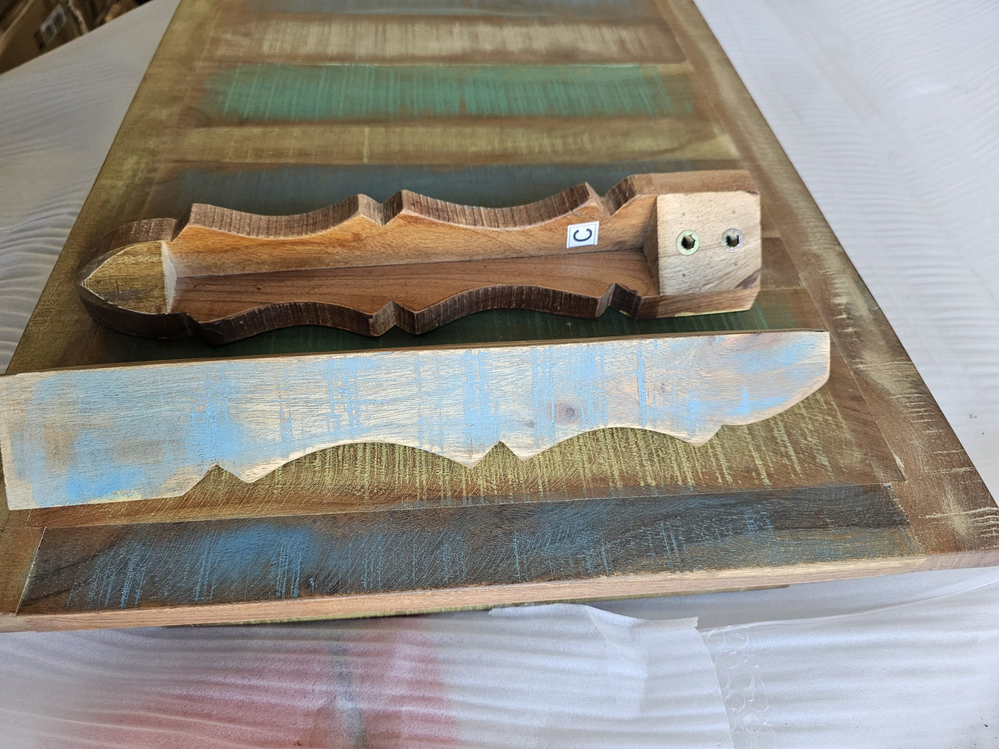 Măsuță de cafea, 110 x 50 x 40 cm, lemn masiv reciclat