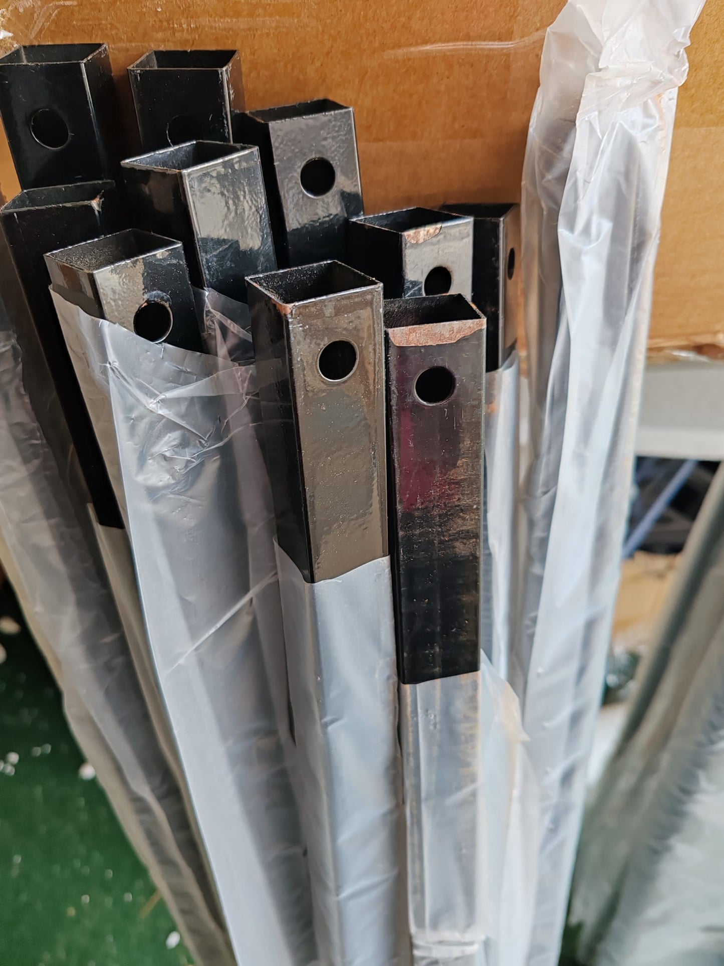 Cadru de pat, negru, 200 x 200 cm, metal