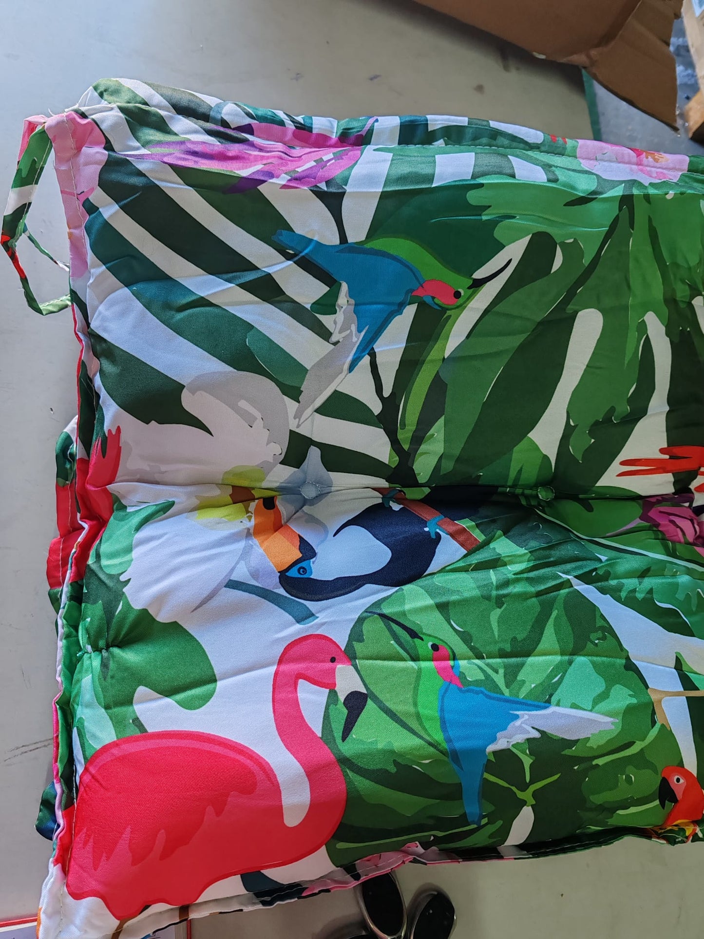 Perne de scaun spătar înalt, 4 buc., multicolor, textil oxford