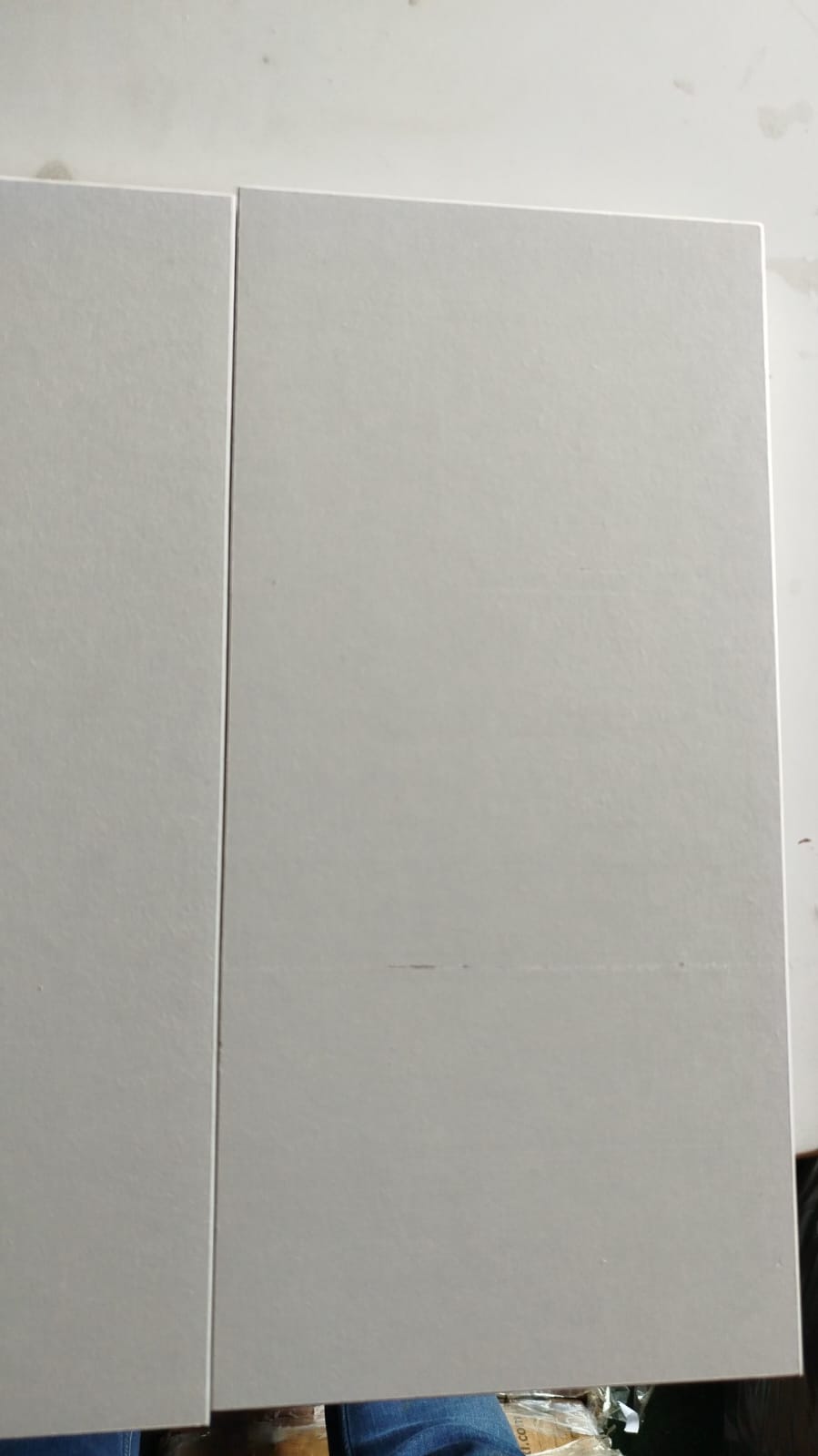 Noptiere cu lumini LED, 2 buc., alb, 40x39x48,5 cm