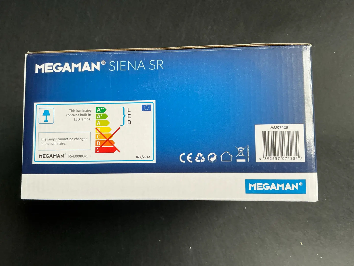 Spot LED încastrat Megaman SIENA SR, 25.5W, 2700lm, reflector lucios, alb mat 519286