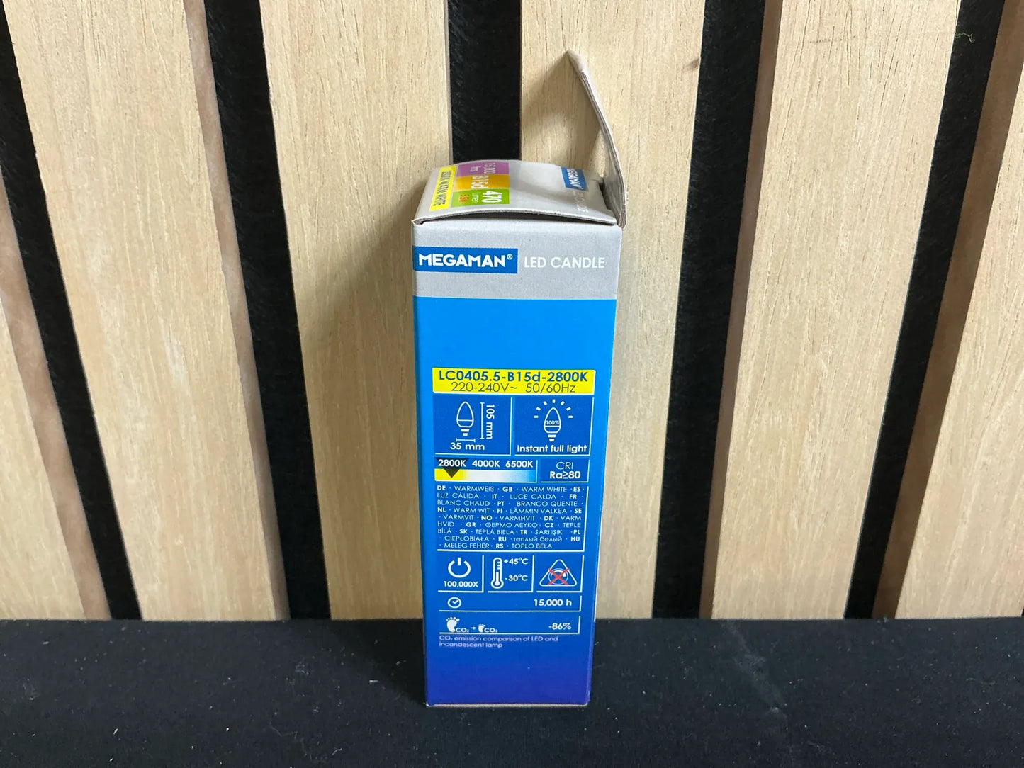 Megaman LED Candle B15d 5.5W – 2800K Warm White
