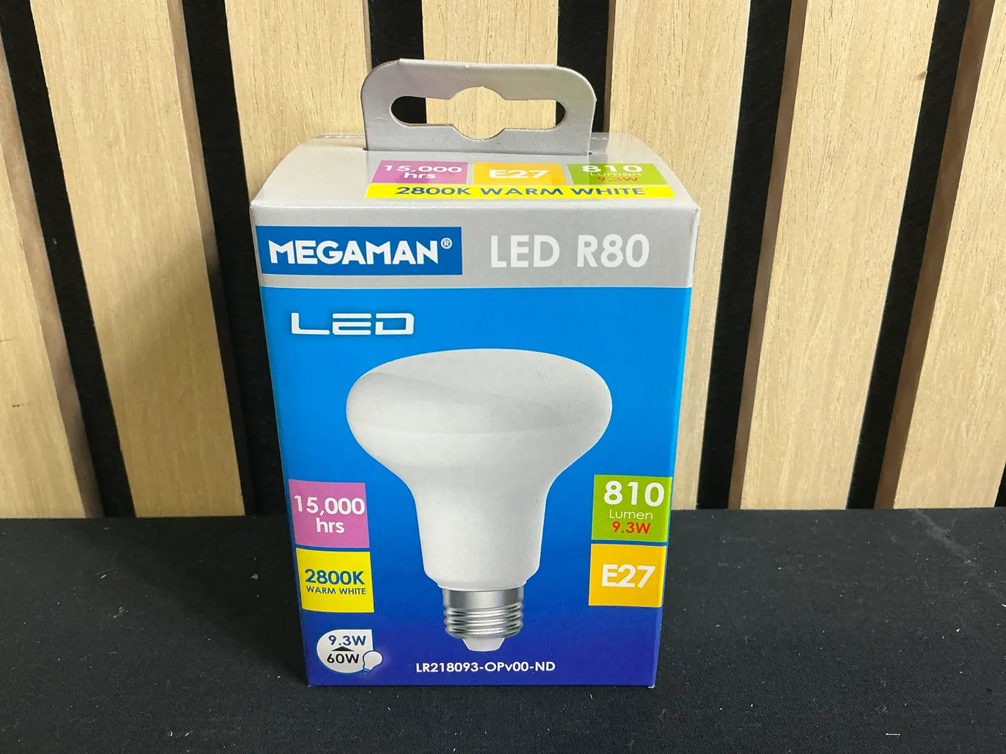 Bec LED MEGAMAN® R80 E27, 9.3W, 810 lumeni, 2800K Warm White – Premium