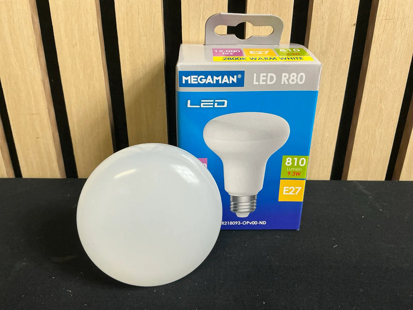 Bec LED MEGAMAN® R80 E27, 9.3W, 810 lumeni, 2800K Warm White – Premium
