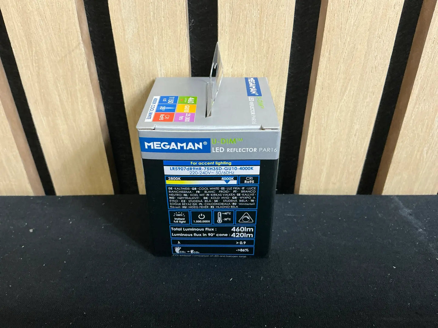 Reflector LED Megaman PAR16 7W GU10, U-DIM™, 4000K, CRI95 – Calitate Premium
