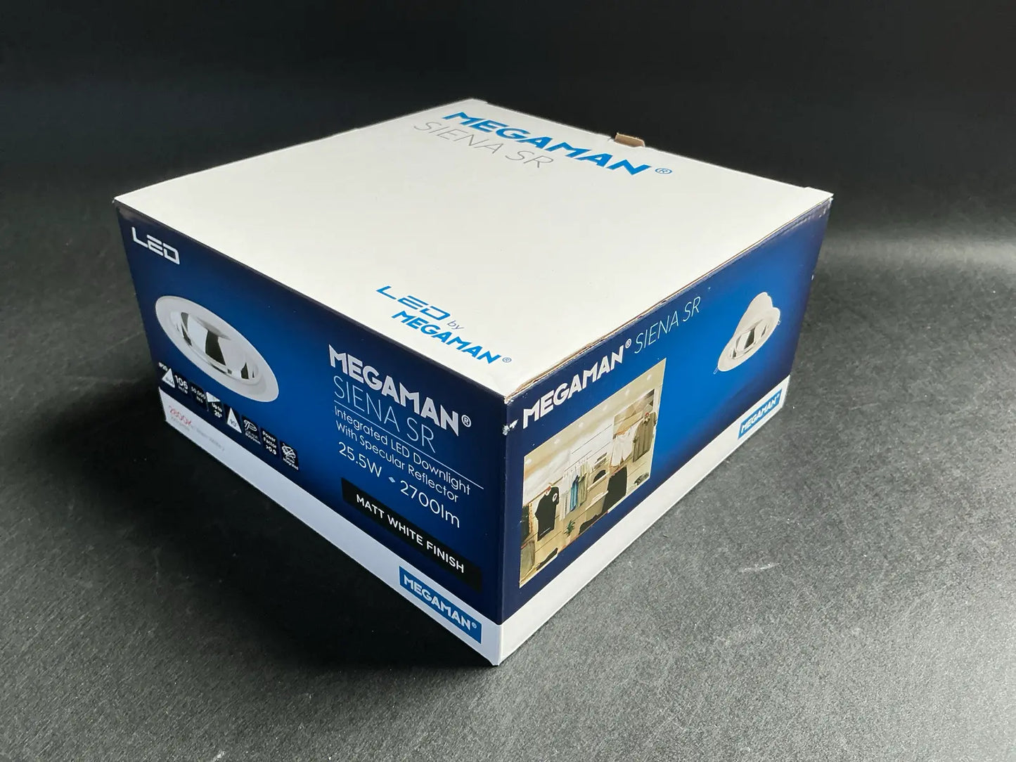 Spot LED Încastrabil MEGAMAN SIENA SR – 25.5W, 2700lm, 2800K, Alb Mat