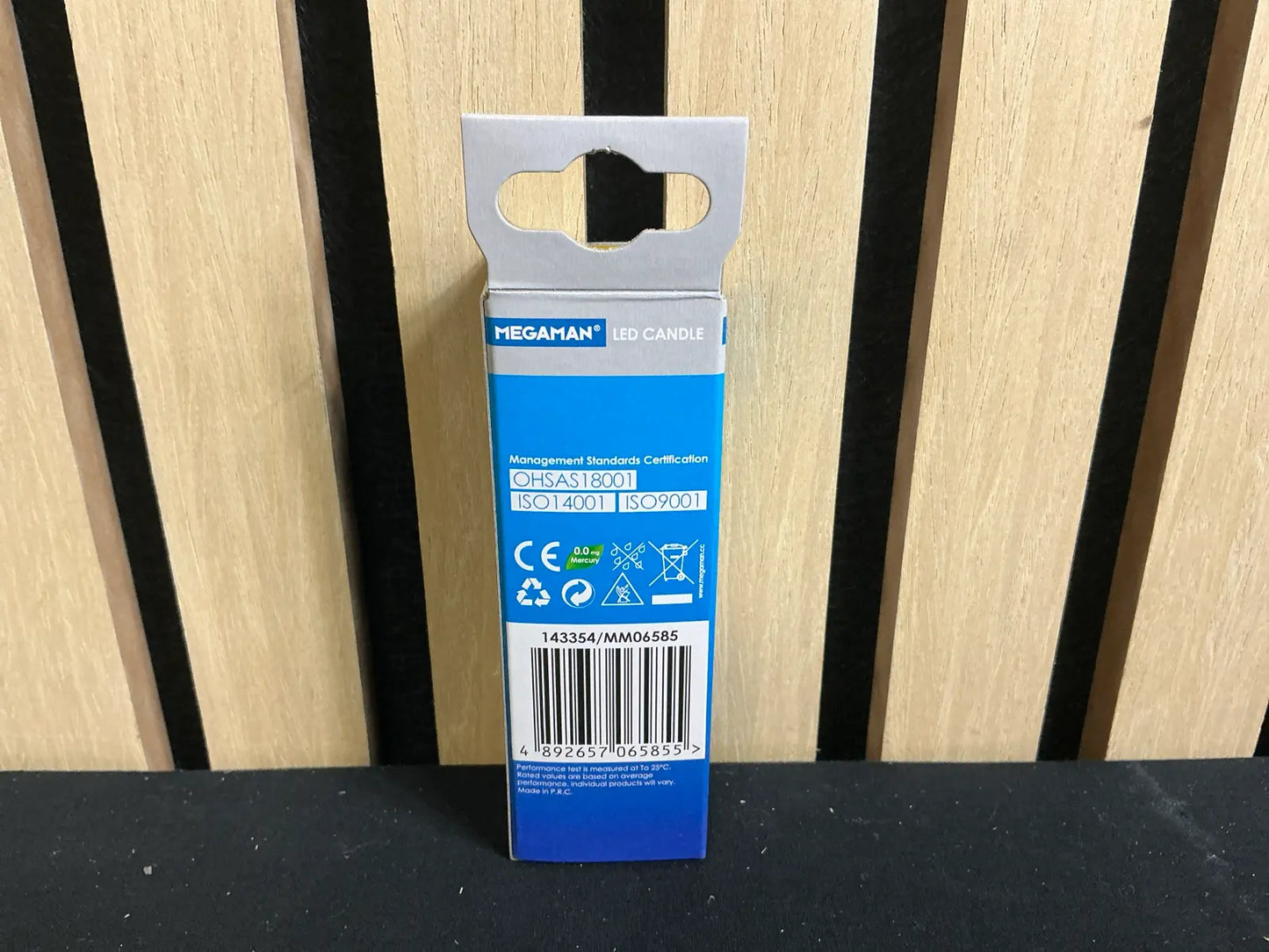 Bec LED tip lumânare MEGAMAN 5.5W B15d – 4000K, lumină rece