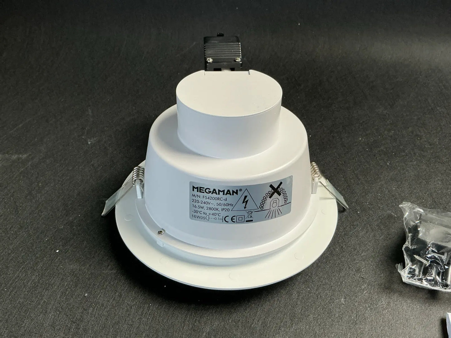Spot LED Încastrat MEGAMAN SIENA SR, 16.5W, 2800K, 1560lm, Dimmable, Alb Mat