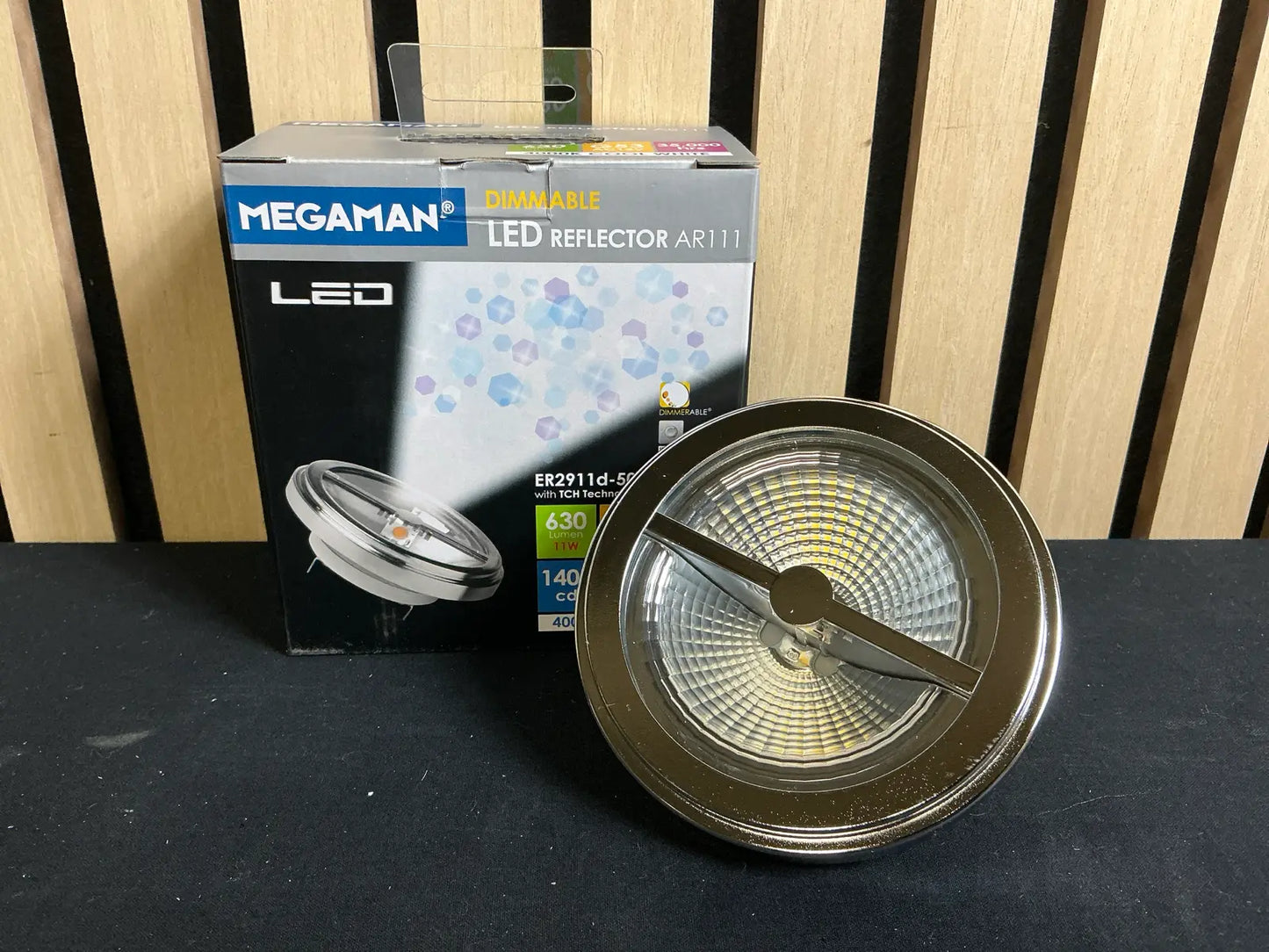 Reflector LED Premium Megaman AR111, 11W, G53, 4000K, Dimmable – Putere, Eleganță și Performanță Germană