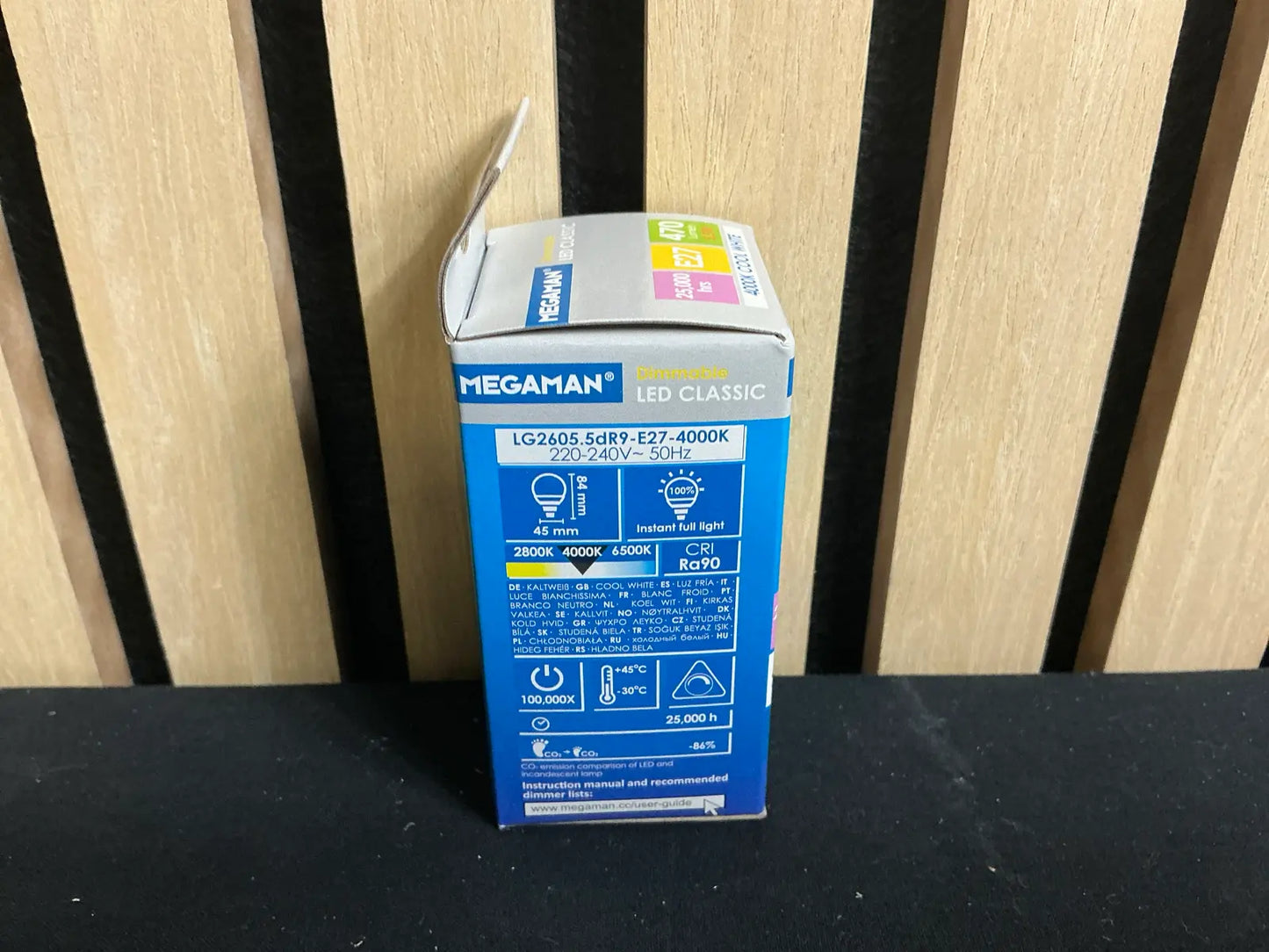 Bec LED Premium Megaman E27 - 5.5W, 470 Lumen, 4000K (Alb Rece)