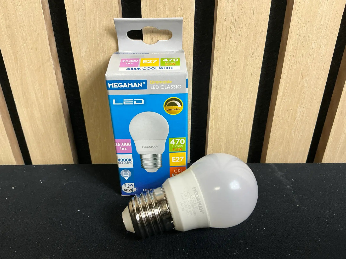 Bec LED Premium Megaman E27 - 5.5W, 470 Lumen, 4000K (Alb Rece)