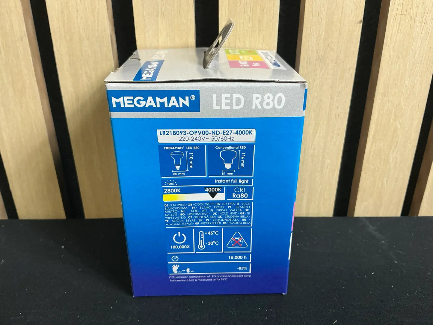 Bec LED MEGAMAN® R80 E27, 9.3W, 810 Lumeni, 4000K – Alb Rece