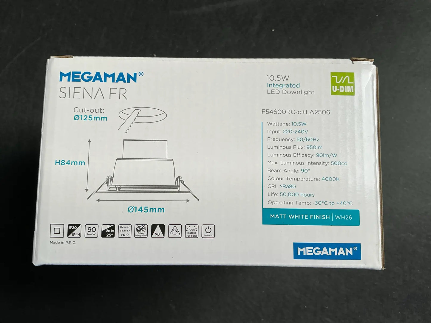 Megaman Siena FR - Spot LED Încastrat Premium cu Focalizare Reglabilă