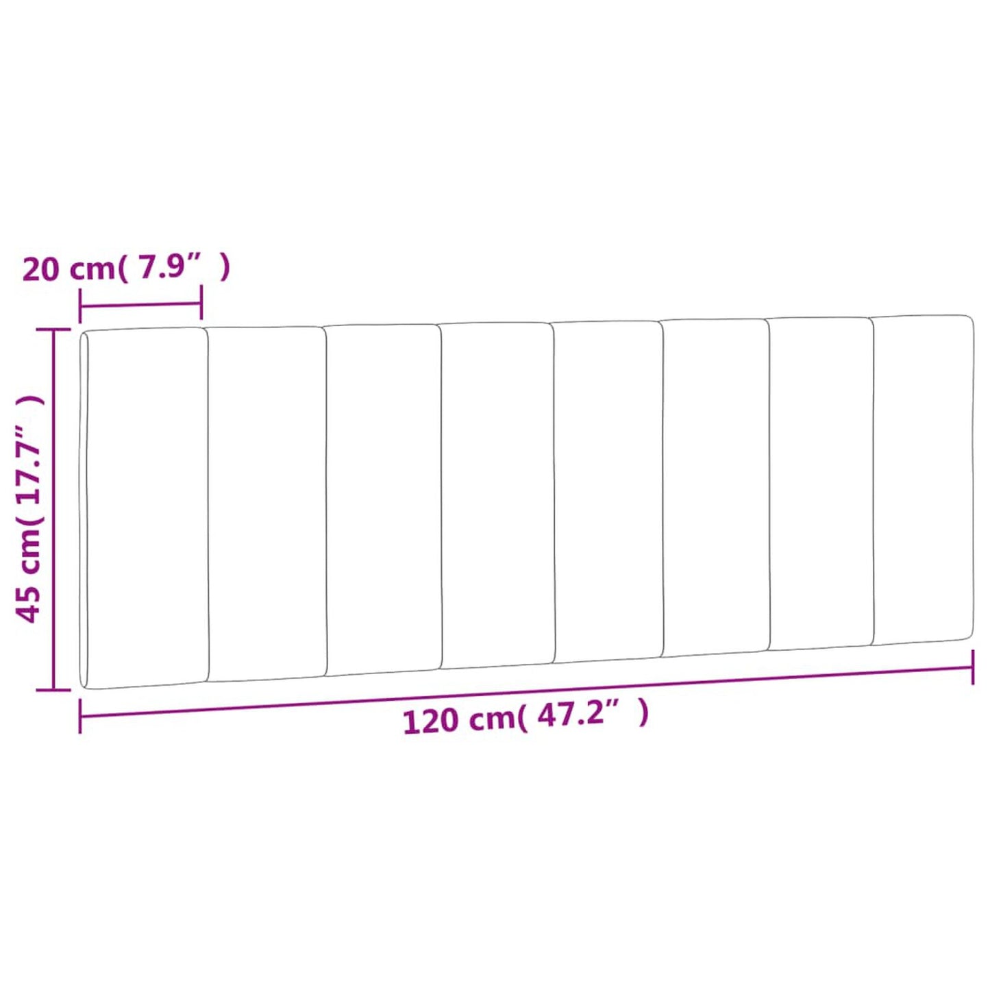 Pernă tăblie de pat, gri închis, 120 cm, catifea