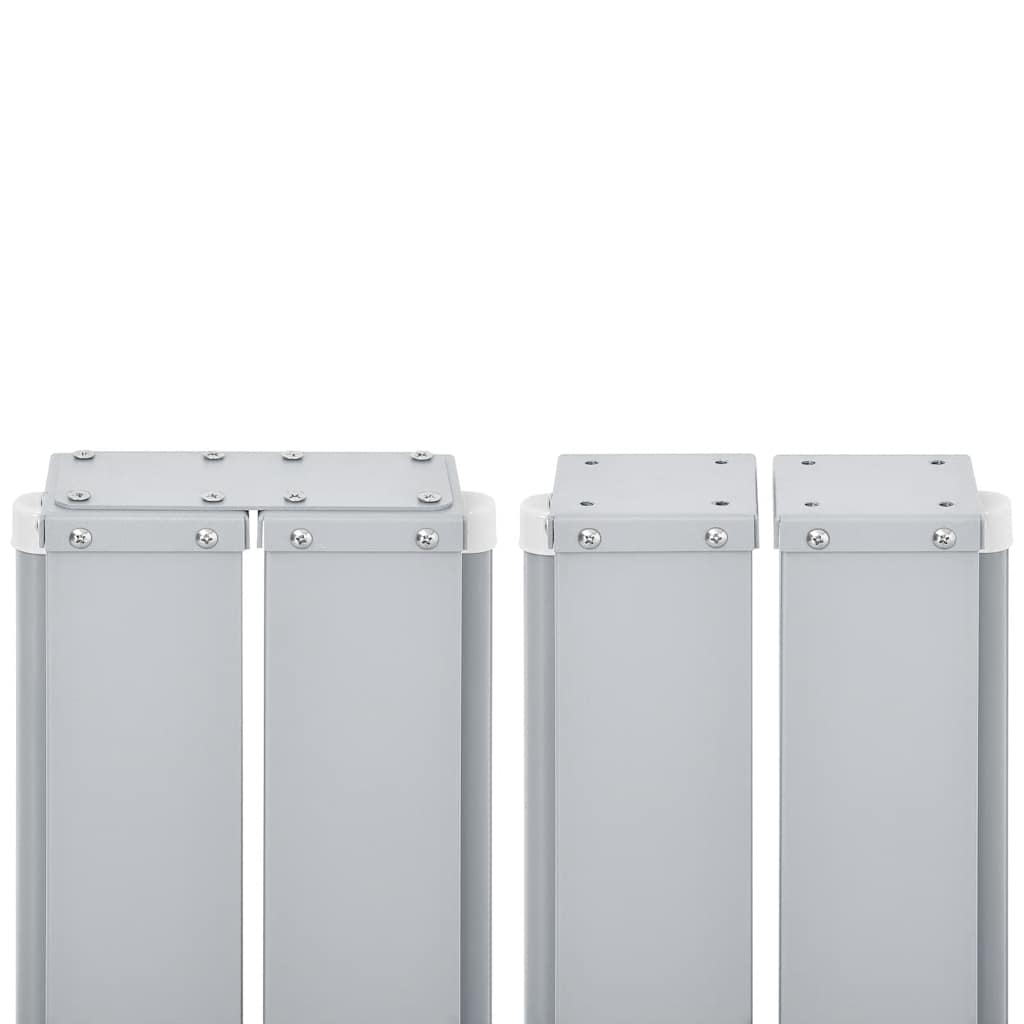 Copertină laterală retractabilă, antracit, 140 x 1000 cm