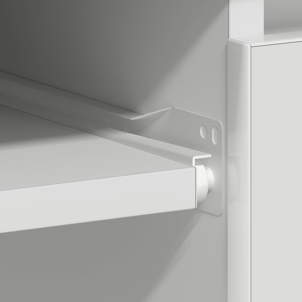 Birou, alb, 90x45x76 cm, lemn prelucrat