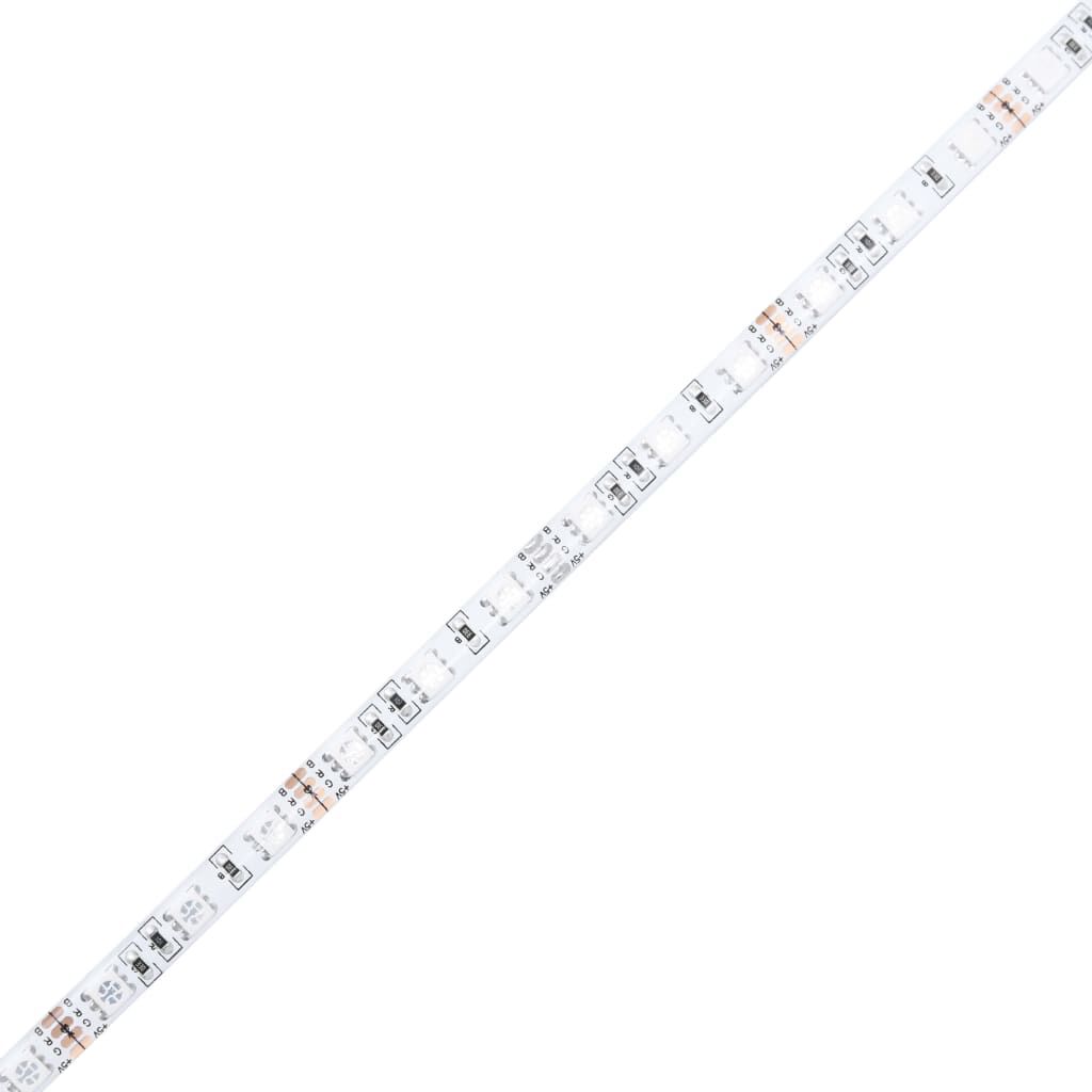Cadru de pat cu LED, 200x200 cm, lemn masiv