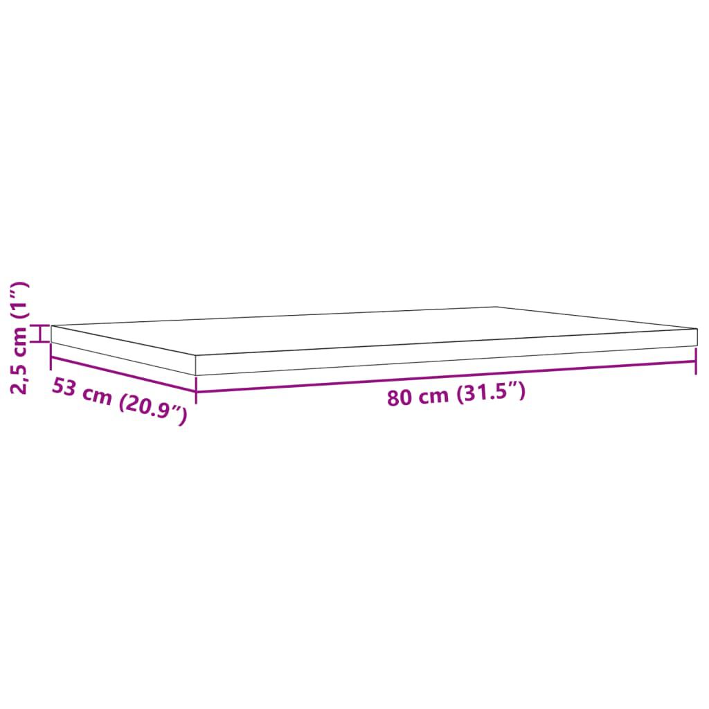 Blaturi masă 3 buc. 80x53x2,5 cm dreptunghiulare lemn masiv pin