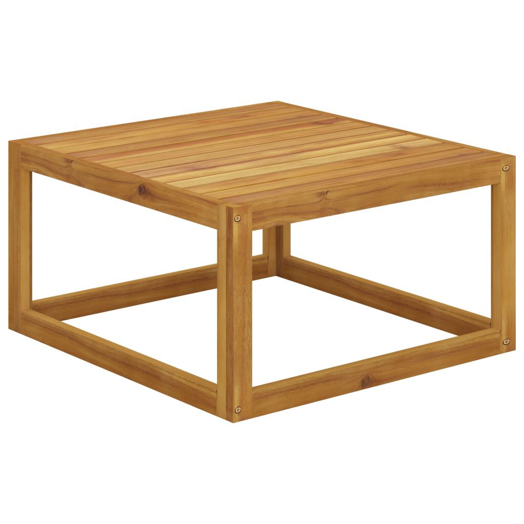 Set de 3 scaune de grădină din lemn natural