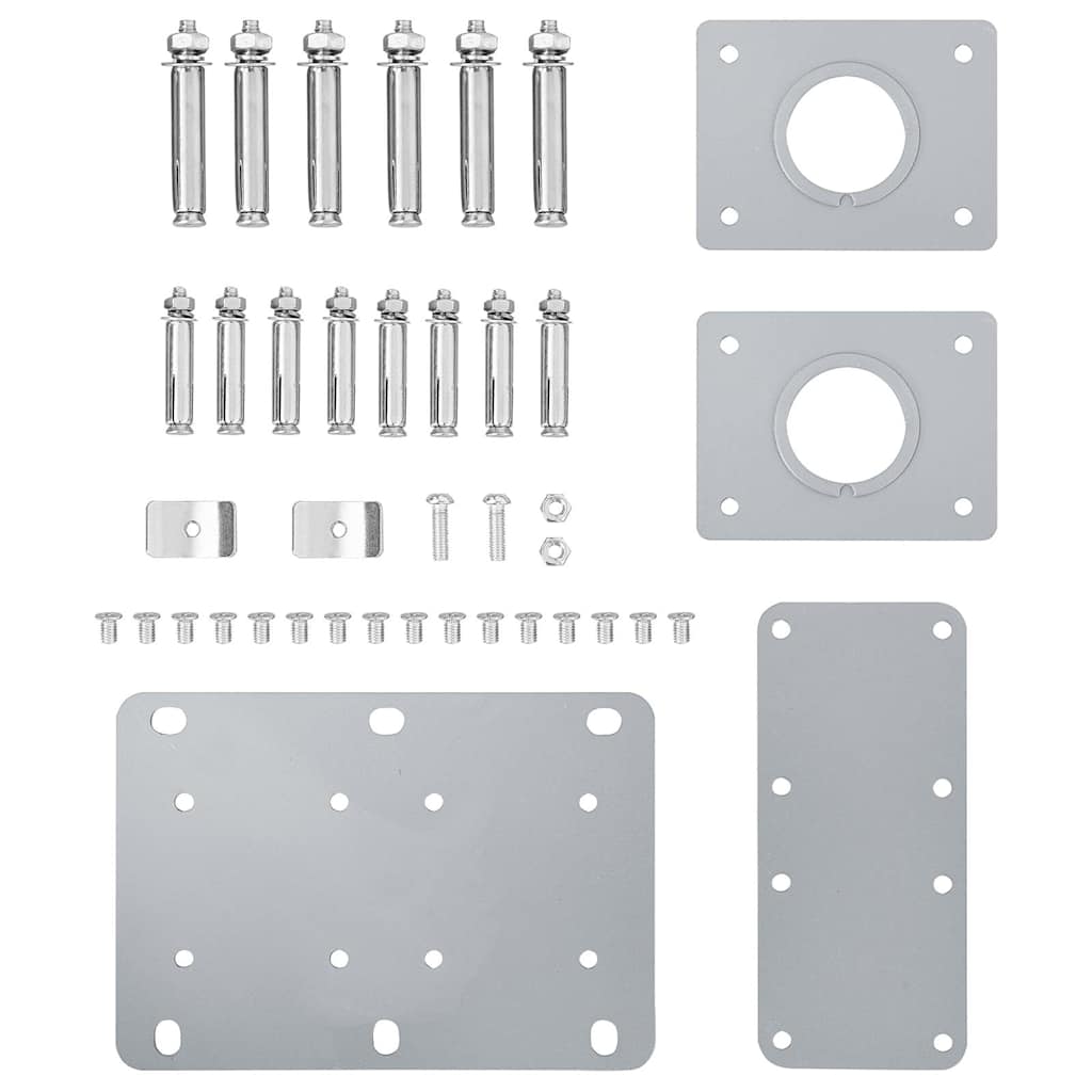 Copertină laterală retractabilă, antracit, 140 x 1000 cm
