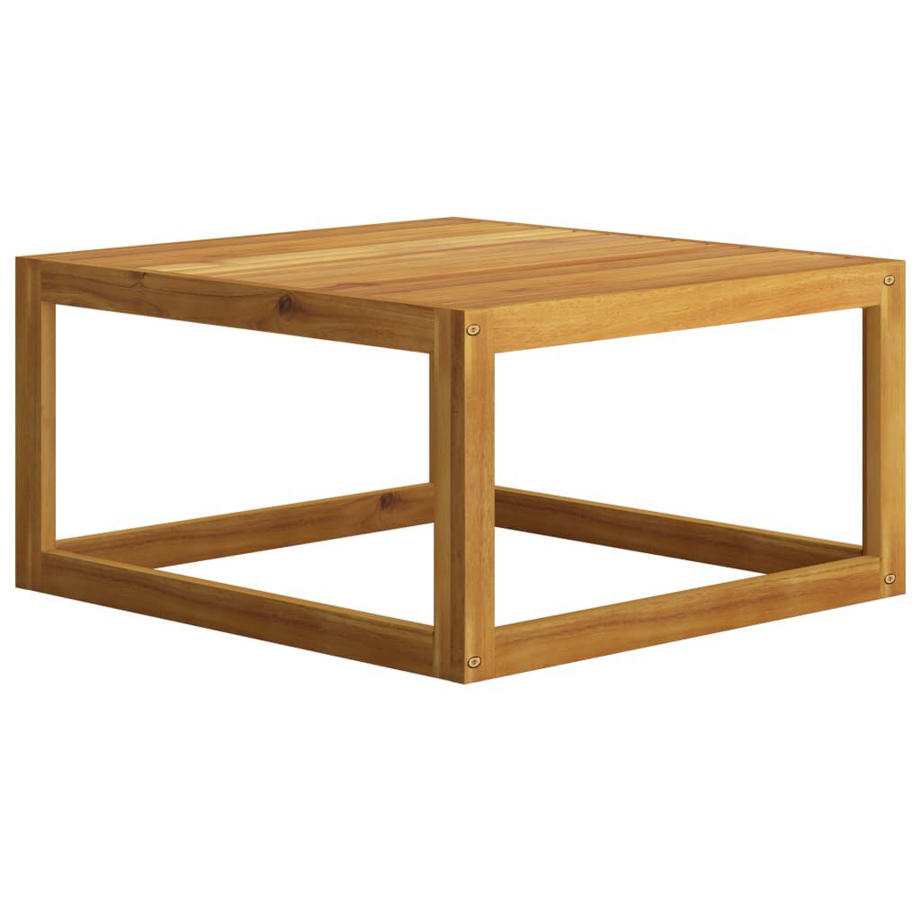 Set de 3 scaune de grădină din lemn natural