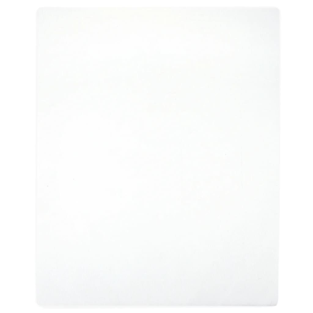 Cearșaf de pat cu elastic, alb, 160x200 cm, bumbac