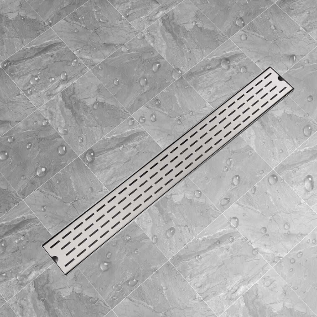 Rigolă liniară pentru duș, oțel inoxidabil, 930 x 140 mm