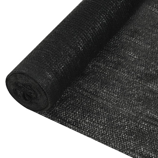Plasă pentru intimitate, negru, 1,8x25 m, HDPE, 150 g/m²