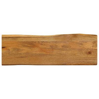 Blat masă cu margini naturale, 120x36x2,5 cm, lemn masiv mango
