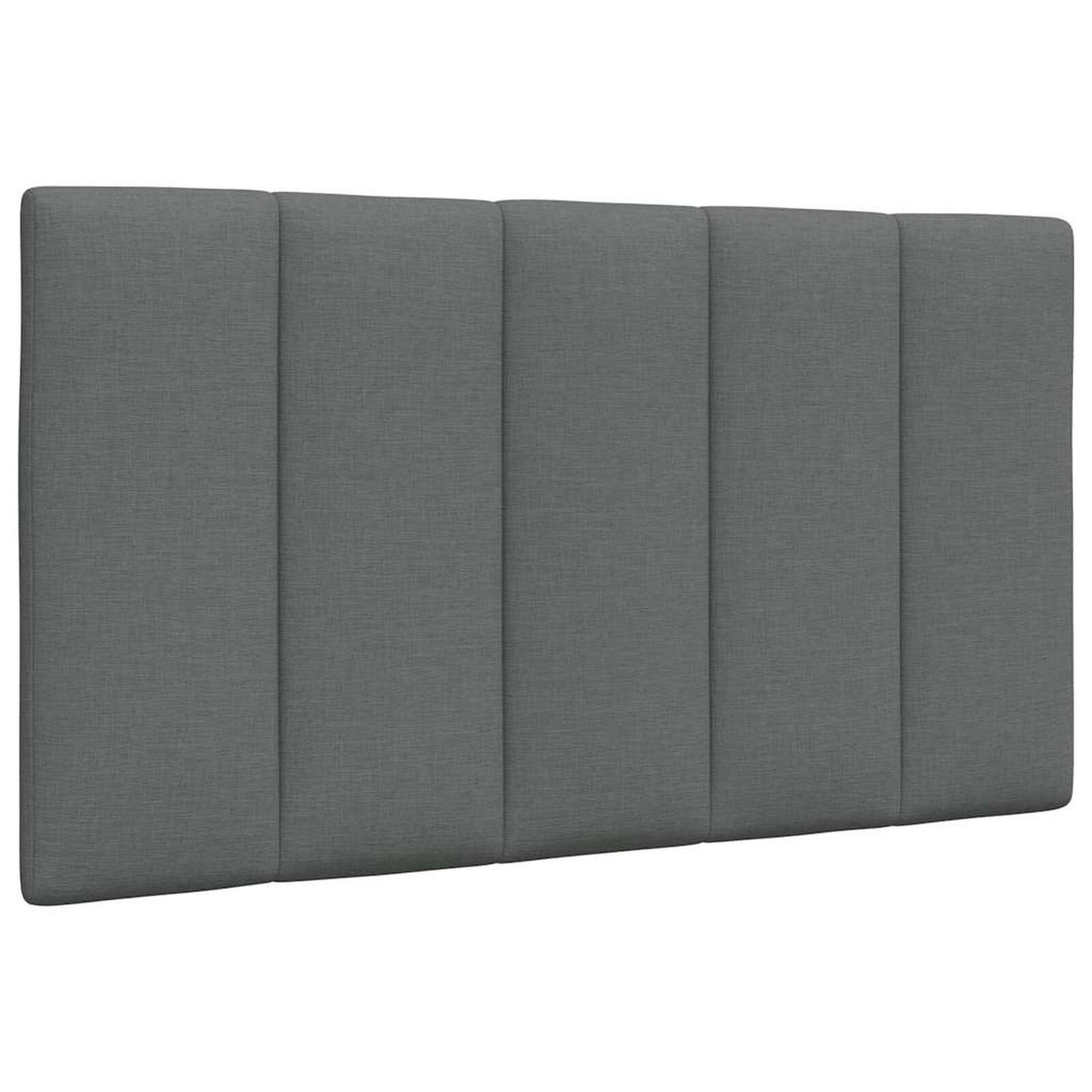 Pernă pentru tăblie de pat, gri închis, 80 cm, material textil