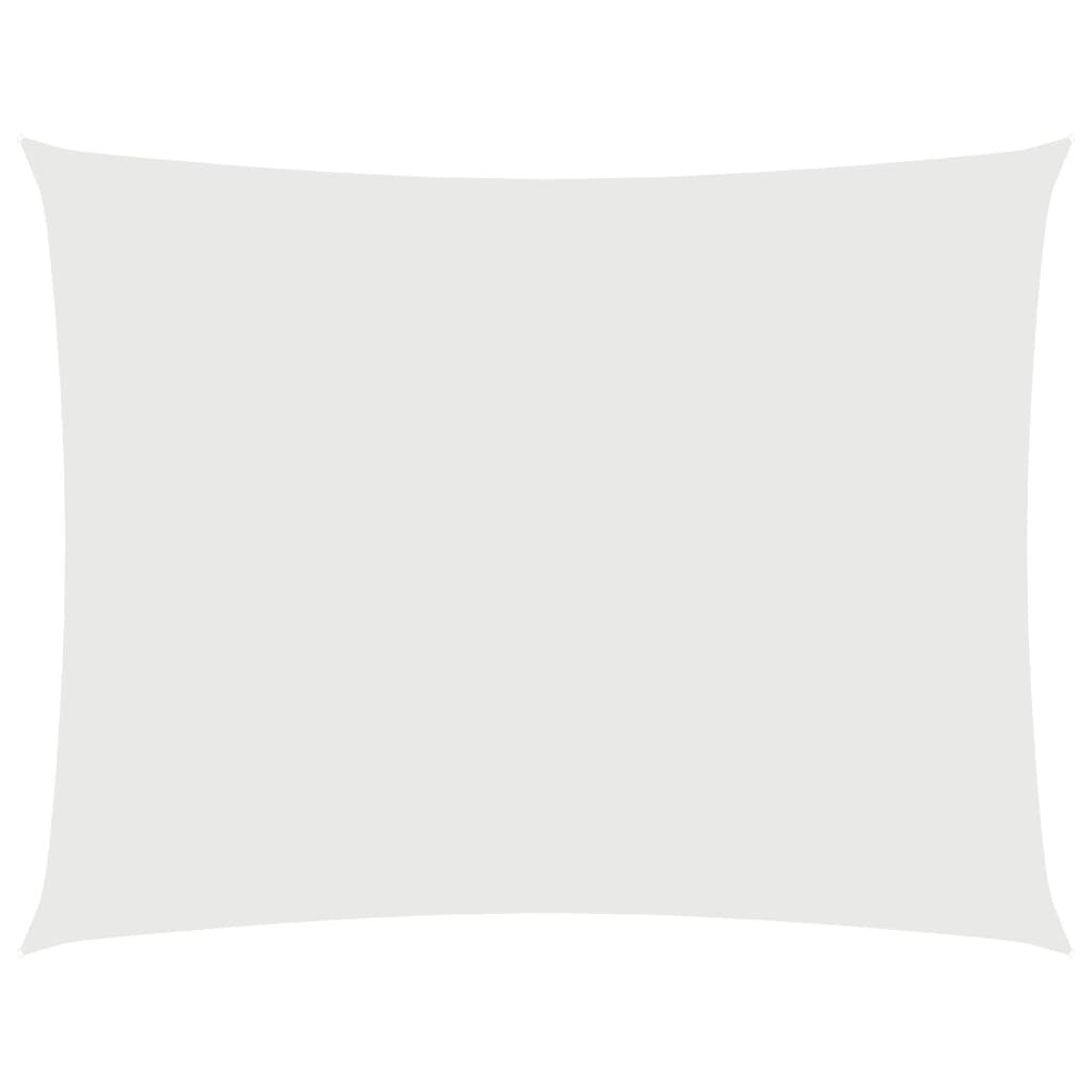 Pânză de parasolar, alb, 4x5 m, țesătură oxford, dreptunghiular