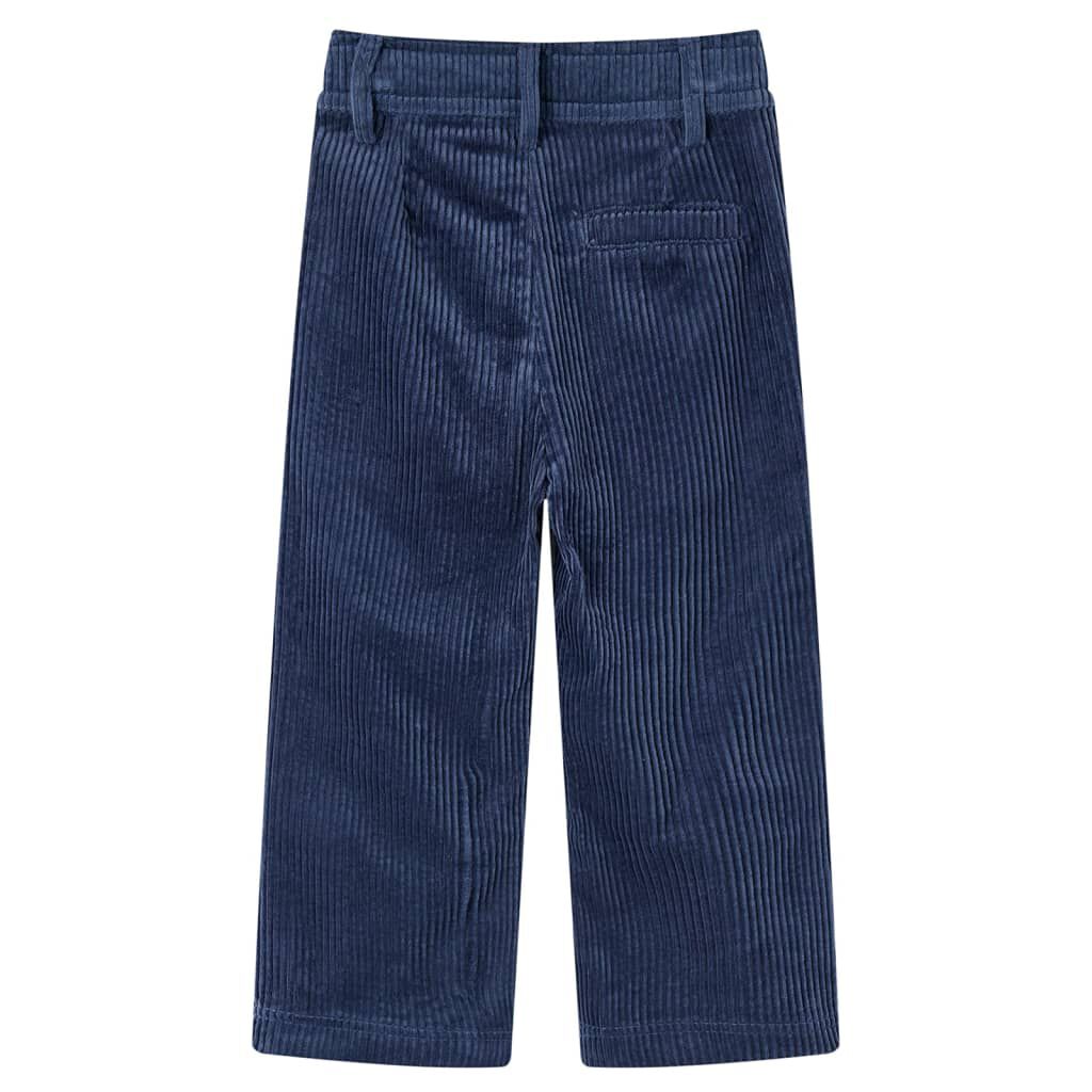 Pantaloni de copii din velur, bleumarin, 104