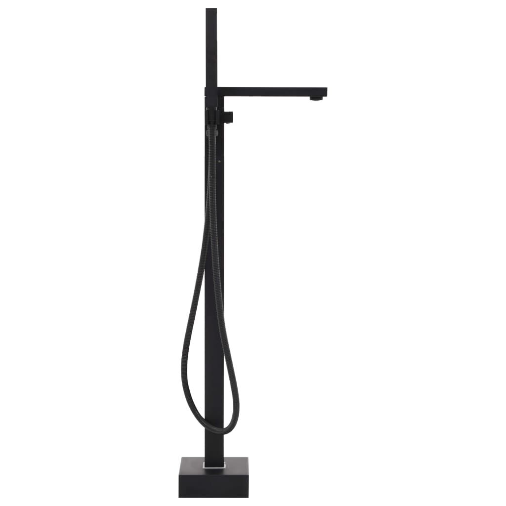 Robinet de cadă independent, negru, 90 cm, oțel inoxidabil