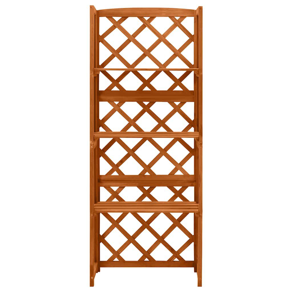 Spalier cu rafturi, 55x30x140 cm, lemn masiv brad